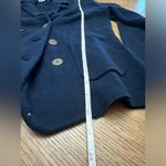 Loft  Ann Taylor heavy knit GUC navy blue blazer size SMALL 19” pit to pit Photo 5