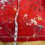 Solitaire  Anthropologie NWT Floral Faux Suede Open Front Boho Jacket Large Photo 15