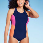 Lands' End  One Piece Color Block Bathing Suit Photo 0