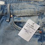 NWT Mother Superior Undercover Knee Fray Short in The Other Side Denim Shorts 27 Blue Photo 4