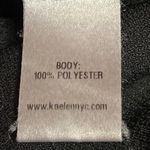 Kaelen Black Front Tie Zip V Neck Long Sleeve Straight Capri Jumpsuit Size 0 Photo 5