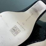 Good American Black Heel Ankle Boot Size 12 Patent Croc Embossed Square Toe NEW Photo 10