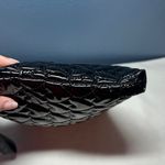 XOXO Shiny Black Heart-Patterned Clutch wristlet. NWT Photo 3