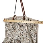Anthropologie Raquel Cavas Shoulder Bag Brown Shopping Tote OS Photo 6