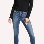 frame denim Frame Le High Skinny Piping Leather Trim High Rise Jeans - Size 31 Photo 3