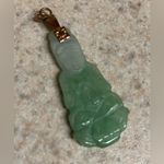 Vintage Green Jade / Jadeite Buddha Pendant | Spiritual Protection Amulet Photo 2