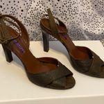 Ralph Lauren  Delanna Brown Python Heels Photo 0