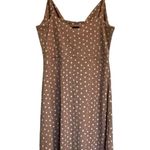 Billabong Light Tan Brown Polka Dot Spaghetti Strap Mini Dress Size Small Photo 3