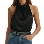 Heartloom  Satin Cowlneck Halter Top Photo 0