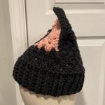 Handmade Crochet Cat Animal Ear Beanie Hat Cozy Ribbed Brim Stretch Winter Hat Photo 2
