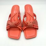 Marc Fisher Women's  Sqaure Toe Slip-on Dress Orange Sandals 8.5 Photo 6