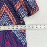 Amanda Uprichard  Silk Mini v neck lace up Dress S Chevron‎ Print Boho geometric Photo 1