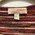 Choices 3/4 length sleeve kimono cardigan sweater XL Festive Fall Metallic Brown Photo 4