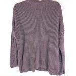 American Eagle  Women's Sweater Knitted Long Sleeve Crew Neck Pullover Purple S Photo 2