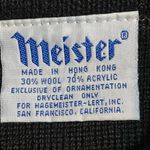 Meister Black Sweater with Gold Stars Size L Photo 9