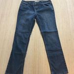 Ymi  Jeans Women's Skinny Mid Rise Size 13 Blue Dark Wash Denim Embroidered Pocke Photo 0