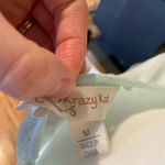 Krazy Kat Krazy‎ Kat seafoam green beachy shirt Photo 4