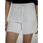 Madewell  Drawstring Jean Shorts: Airy Denim Edition Tile White Size 28 NU169 $88 Photo 5