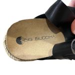 Big Buddha  Sandals Women’s Size 9 Black Jute Platform Open Toe Chunky Shoes Photo 6