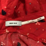 Urban Outfitters ⭐️  Kimchi Blue Red Floral backless Romper in size 10 Photo 3