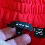 VERO MODA  Woman’s Elastic Waist Red Classic Mini Skirt Size XL Photo 2