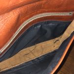 Vintage Brown Leather Retro Vintage Boho Clutch Purse Handbag Photo 9