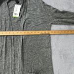 MNG by Mango Gray 100% Cotton Open Front Cardigan Sweater Pockets Womens Large Photo 6