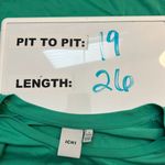 ICHI Ihselma SS Holly Green Short Sleeve Shirt Women's Size Medium Photo 1