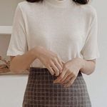 Sag Harbor Mock Neck Sweater Tee Shirt Photo 0