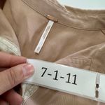 Free People Shirt Womens Medium Pink Off Campus Button Up Top Metallic Detail Photo 4