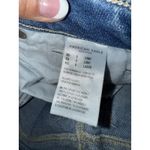 American Eagle Mom Jeans Women's Sz 0 Long Distressed Stretch Photo 3