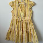 Lemlem ‎ Bekele Flutter Sleeve Mini Dress in Yellow Size: M Photo 0