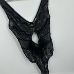 Victoria's Secret  Black Lace Body Suit Size Medium Photo 2