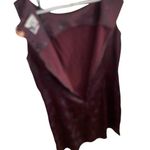 Vintage 90s purple burgundy black glitter floral mini Party Dress whimsigoth Size 10 Photo 2