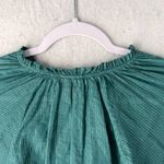 a.n.a ‎ Womens Tops Size XS Metallic Silver Striped Batwing Sleeve Photo 5