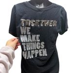 PINK - Victoria's Secret PINK Y2K "Together we make things happen" Sequin T-Shirt Photo 3