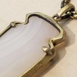 Kendra Scott {OS} Kimmy Necklace White Agate Stone Photo 5