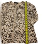 Jones New York  Collection Leopard Print Cardigan Long Sleeve Sweater Size SP Photo 2