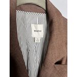 Anthropologie  Maeve Oversized Blazer Jacket Size Small Double Breasted Brown Photo 7