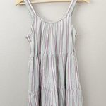 Marine layer | Mint Pink White Leila Stripe Double Cloth Tiered Minidress | XS Photo 2