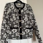 Cynthia Rowley  Floral Gold Button Down Cardigan Sweater Photo 4