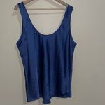 Abercrombie & Fitch  Satin Blue Camisole Tank Top Size Large Photo 1