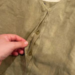 Young Fabulous and Broke  Rehan Swing Linen Blend Tank Cami Top Shirt Olive Green L Photo 2