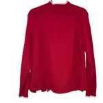 Tiara International Red Full Zip Christmas Snowman Sweater Photo 2
