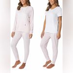 Eddie Bauer NWT Women's 3 Piece Ultra Soft Hacci Lounge PJ Set Pink S Photo 2