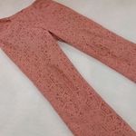 Anthropologie Corey Lynn Calter Salmon Pink Floral Eyelet Lace Youghal Crops Photo 0