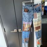 Jaded London Reworked Patchwork Bootcut Jeans In Multicolor by Jaded Ldn Photo 1