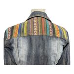 Hot Kiss Denim Jean Jacket Western Southwestern Embroidered size M Photo 6