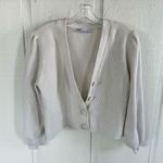 ZARA Women's Cream Knit Cardigan Sweater Photo 0