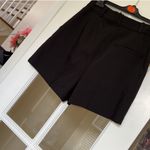 ZARA  High Rise Shorts Flowy With Button Black Size M Photo 4